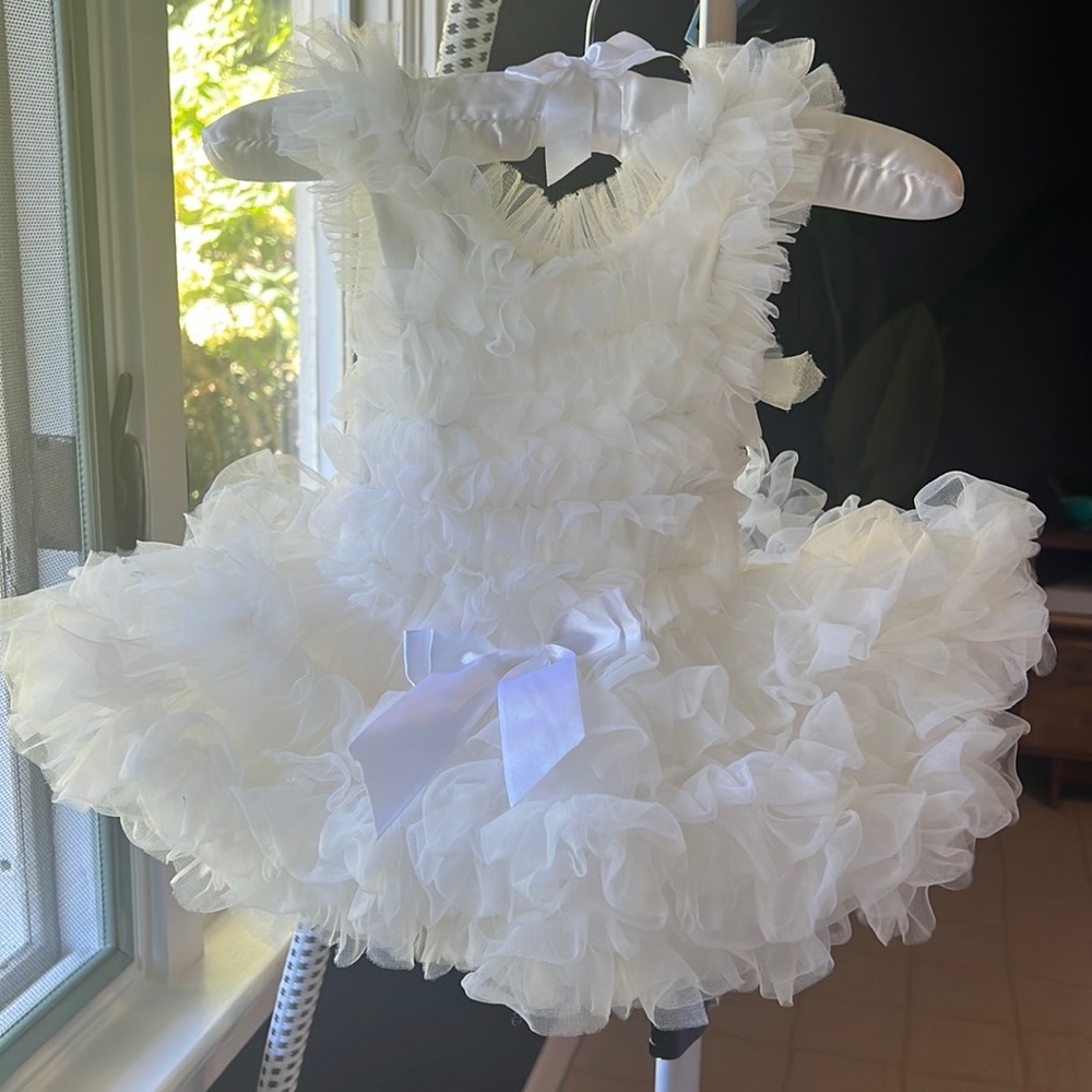 Adorable white tutu dress